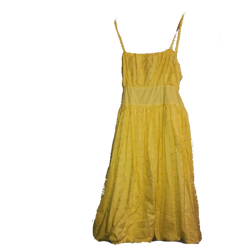 Yellow tank top dress